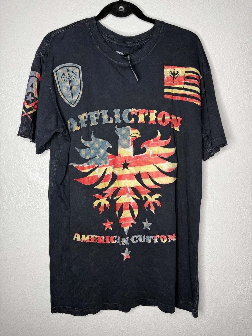 Affliction American Custom Eagle T-Shirt Black XXL